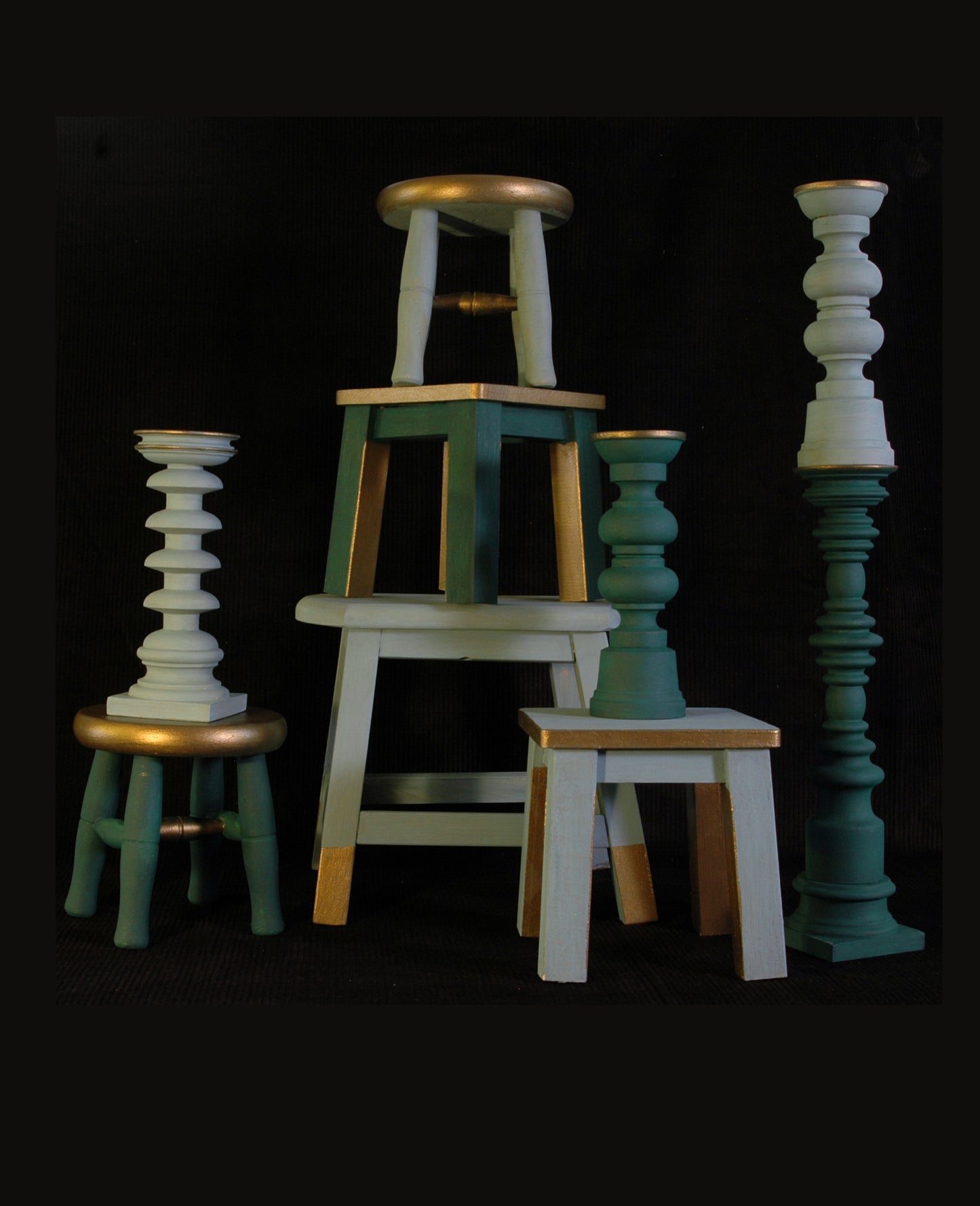 Tabouret Tim Turquoise