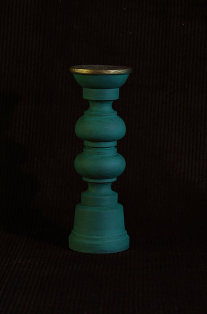 Wooden candlestick - n°5 - Sang de Boeuf